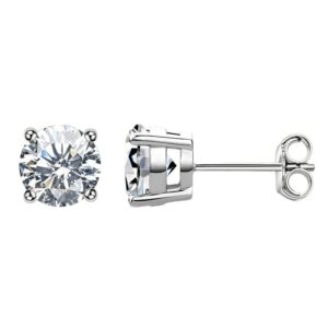Eterna Moissanite Stud Earrings