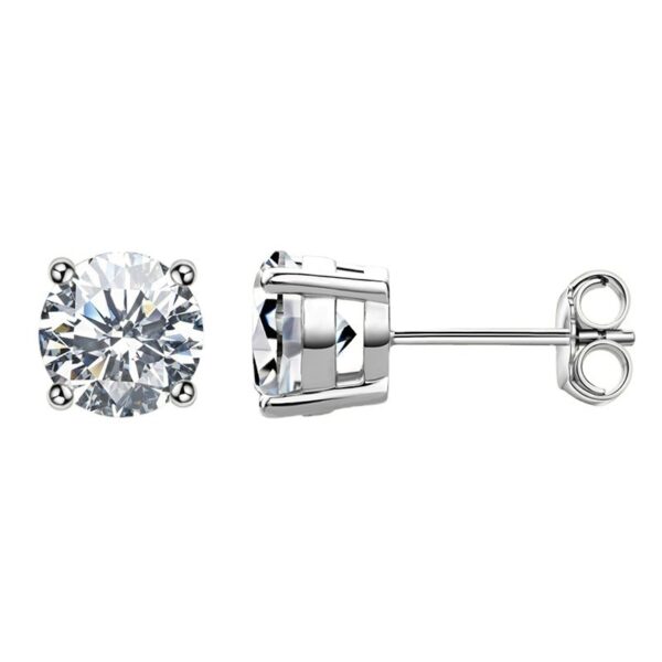 Eterna Moissanite Stud Earrings